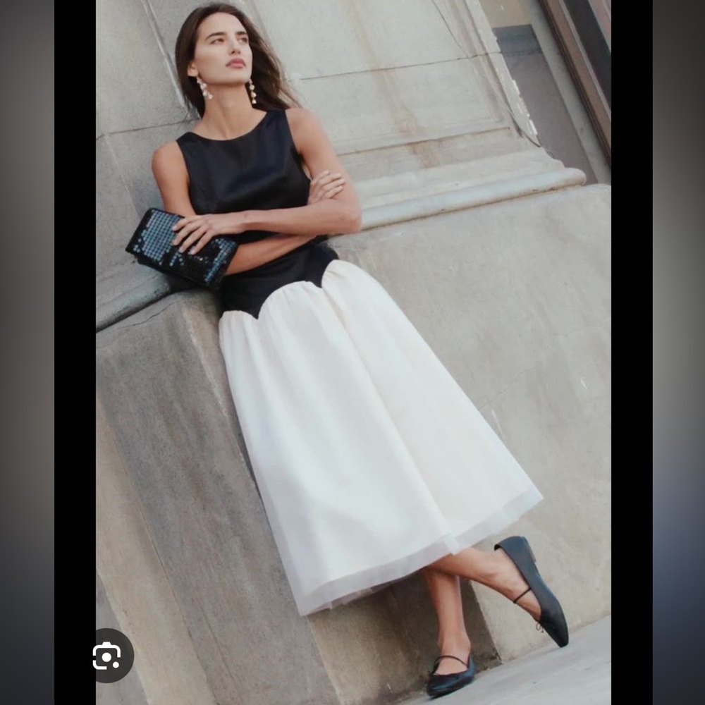 NWT Elegant Princess Satin Tulle Midi